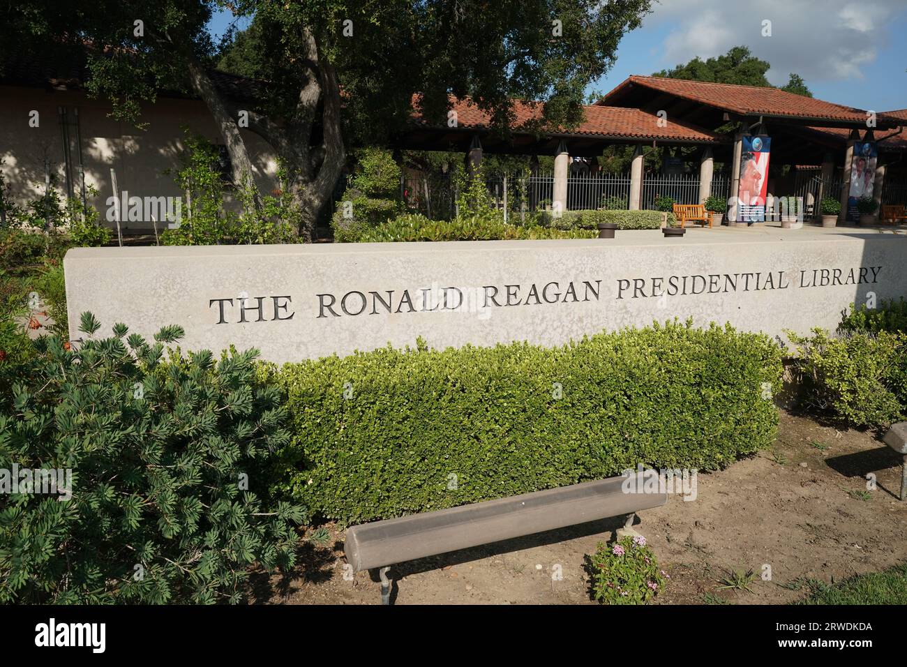 La Ronald Reagan Presidential Library à Simi Valley, Californie Banque D'Images