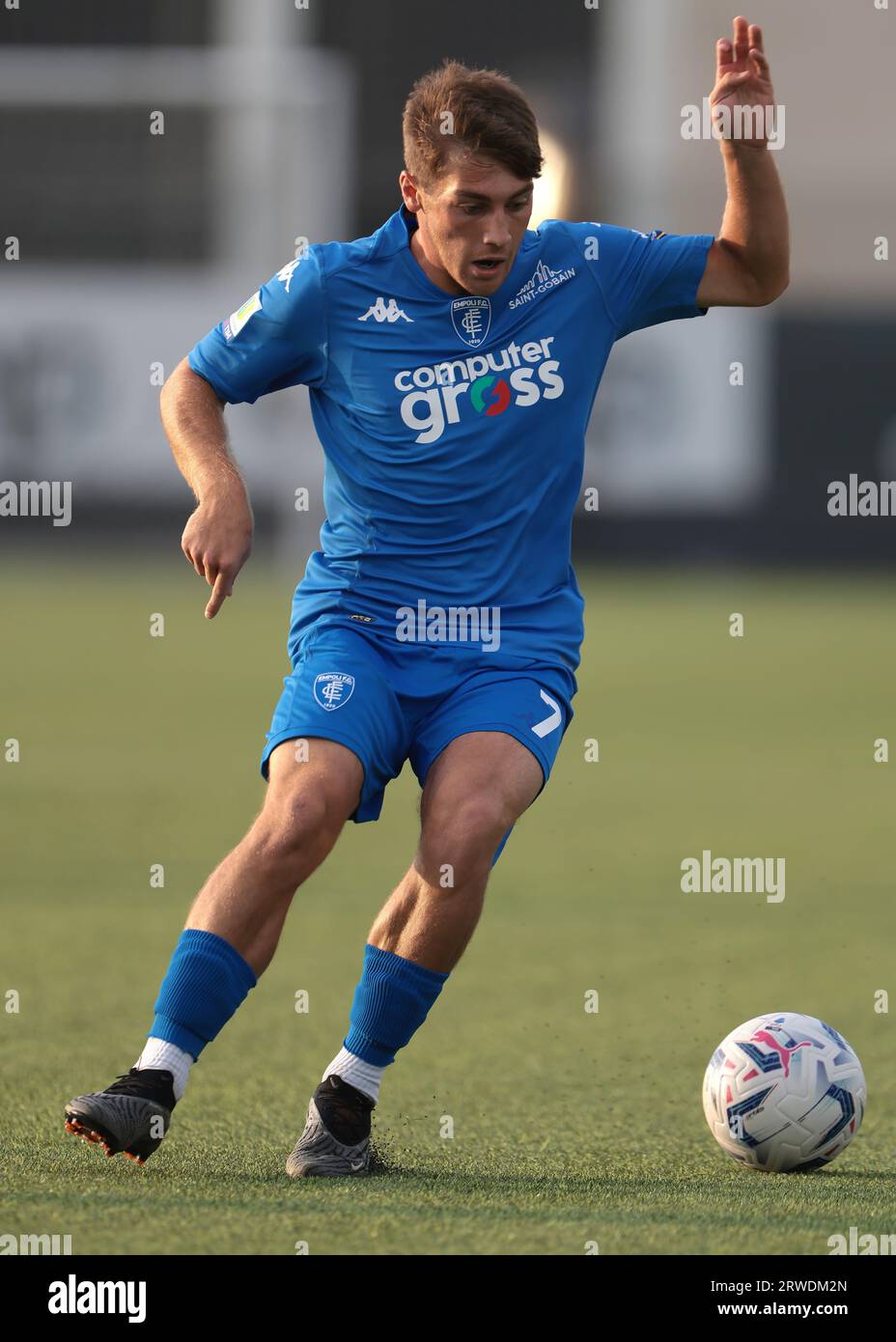 Turin, Italie. 18 septembre 2023. Simone Barsi du Empoli FC lors du match Primavera 1 au Centre d'entraînement de la Juventus, Turin. Le crédit photo devrait se lire : Jonathan Moscrop/Sportimage crédit : Sportimage Ltd/Alamy Live News Banque D'Images