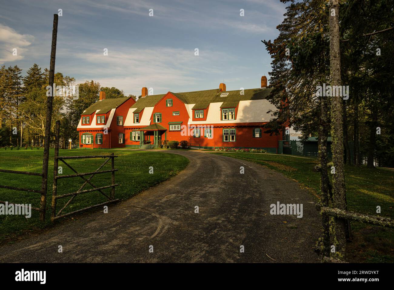 La résidence Roosevelt Parc international Roosevelt de Campobello   Welshpool, île Campobello, au Nouveau-Brunswick, CA Banque D'Images La résidence Roosevelt Parc international Roosevelt de Campobello   Welshpool, île Campobello, au Nouveau-Brunswick, CA Banque D'Images