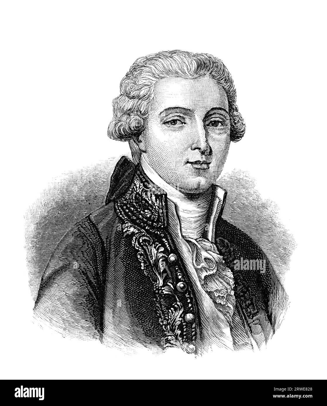 Carlo Maria Buonaparte (1746-1785) était un avocat et homme politique Corse qui a brièvement servi comme assistant personnel du leader révolutionnaire Banque D'Images
