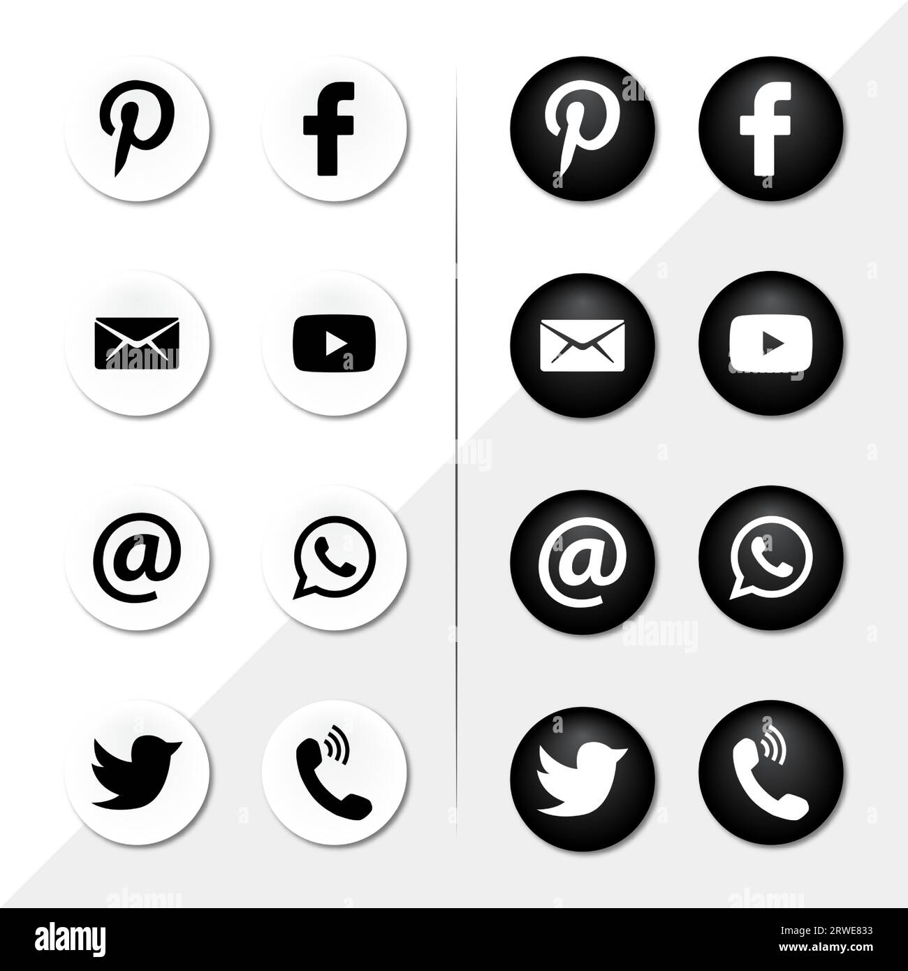 Icônes de l’entreprise Illustration de Vecteur