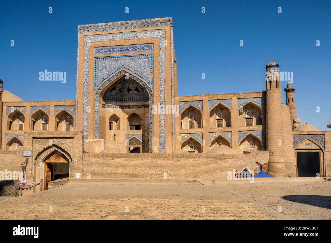 Beau palais dans la vieille ville de Khiva, Ouzbékistan Banque D'Images