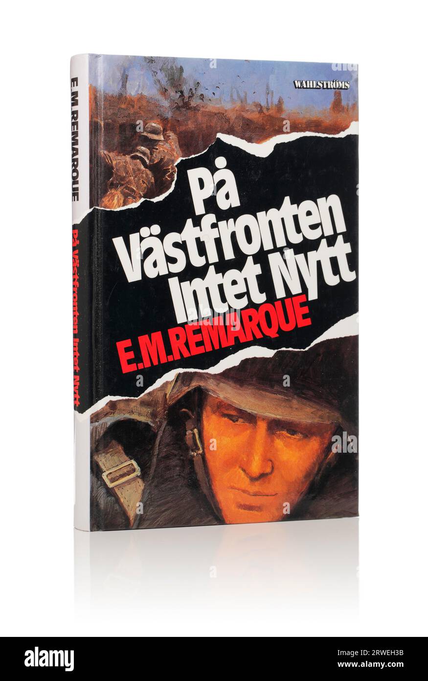 E. M. Remarques roman All Quiet on the Western Front. Ici en édition suédoise de 1995 Banque D'Images