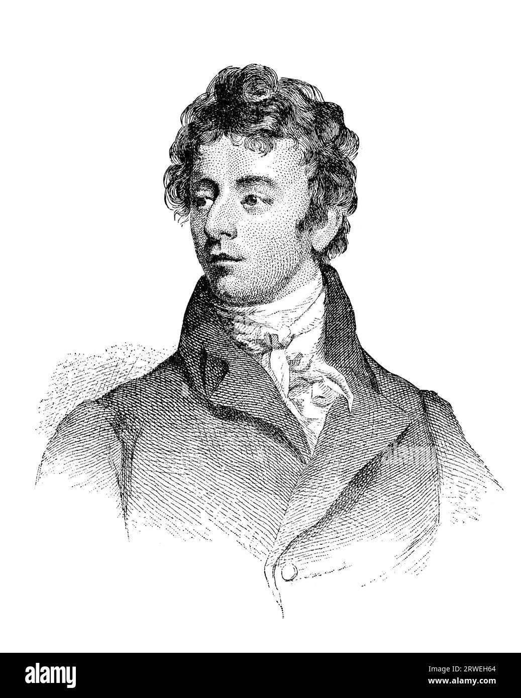 Robert Southey (12 août 1774 ? 21 mars 1843) était un poète anglais de l'école romantique, l'un des Poètes du lac, et poète lauréat pour 30 Banque D'Images