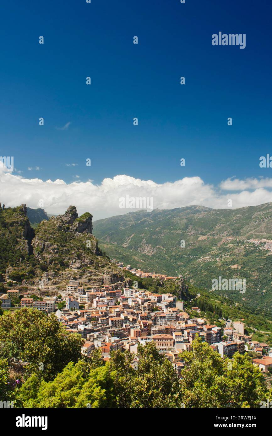Ullasai dans la province d'Ogliatra en Sardaigne Banque D'Images