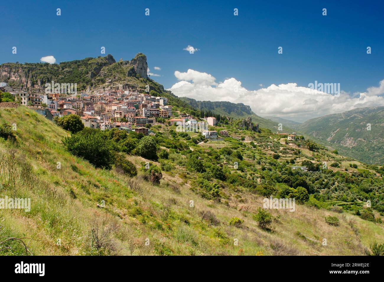 Ullasai dans la province d'Ogliatra en Sardaigne Banque D'Images
