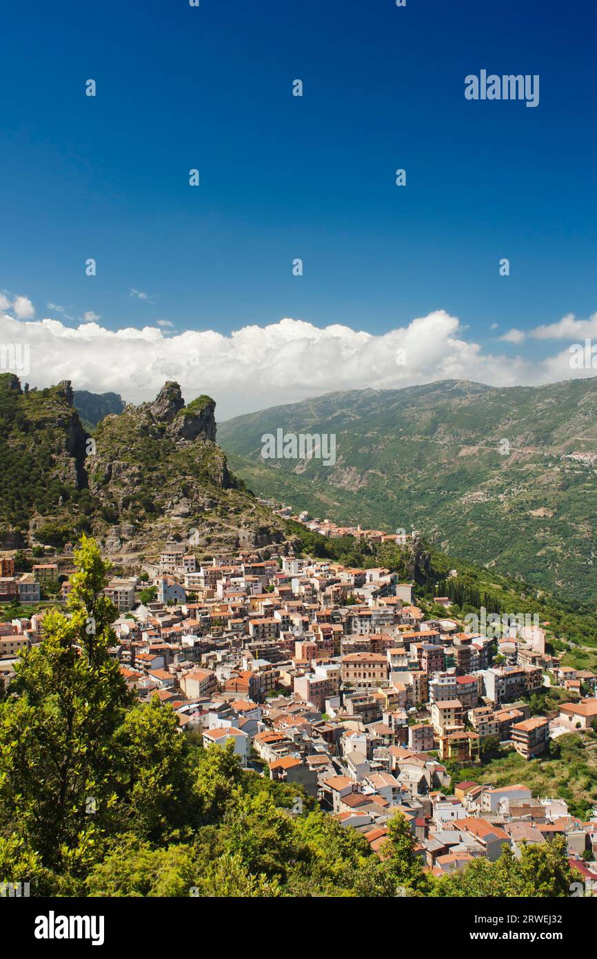 Ullasai dans la province d'Ogliatra en Sardaigne Banque D'Images