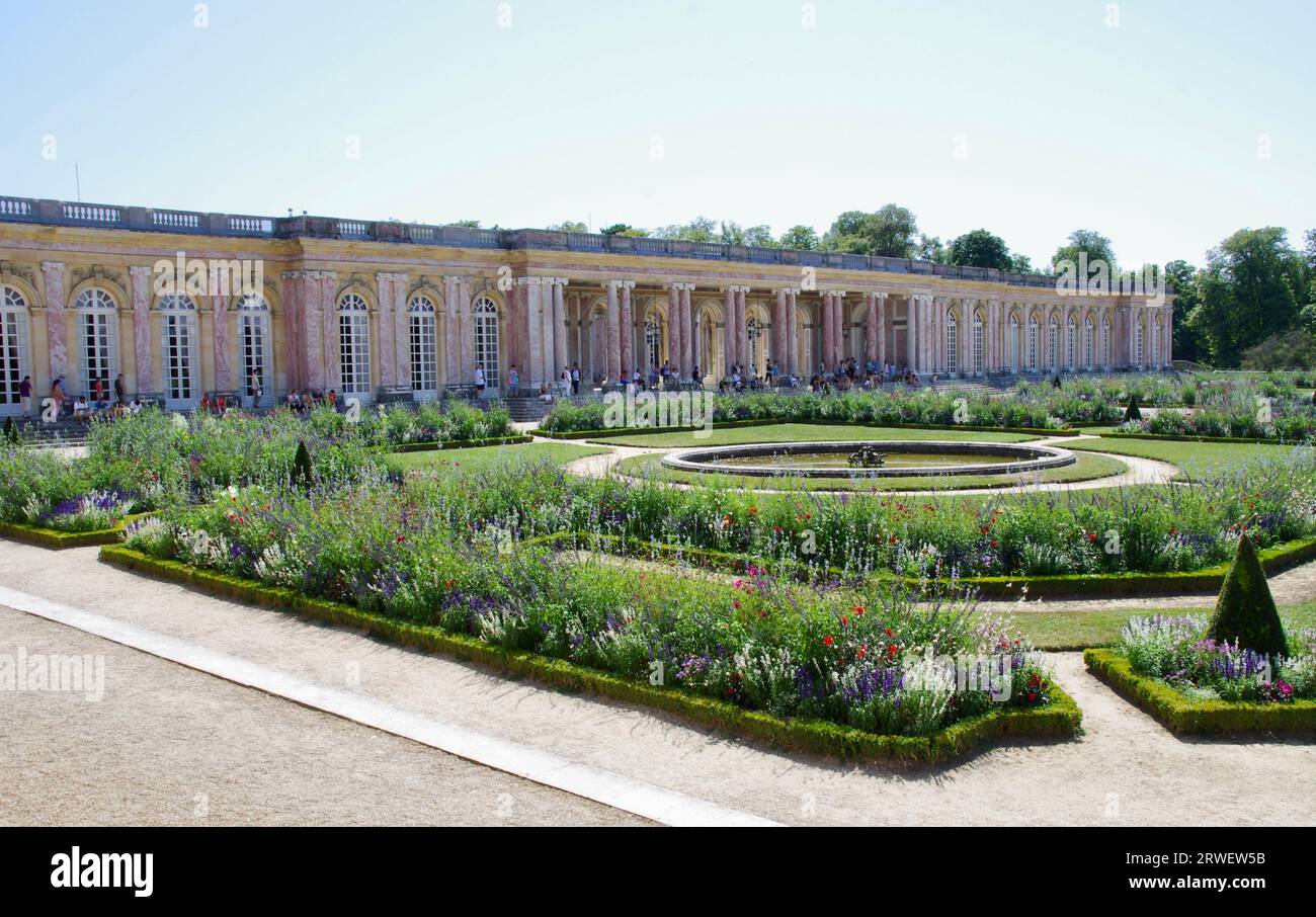 Le Grand Trianon au château de Versailles. Versailles, France. Banque D'Images