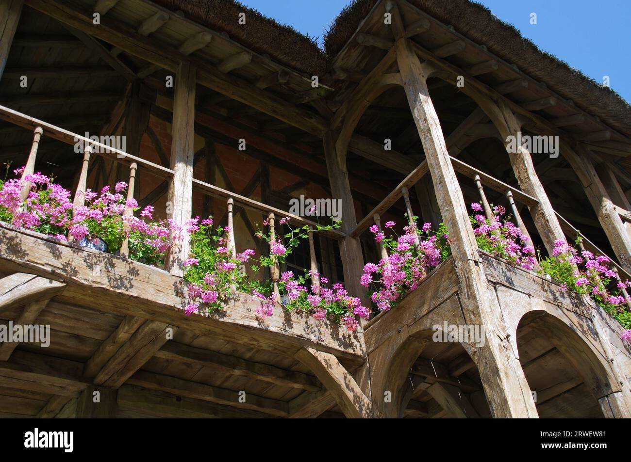 Le Moulin dans le Hameau des reines au château de Versailles. Versailles, France. Banque D'Images