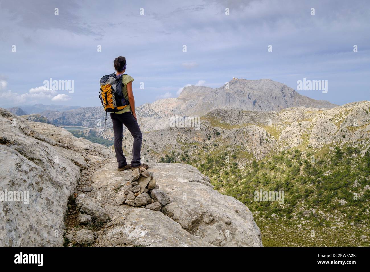 Puig Major, punto más elevado de la isla de Mallorca, 1445 metros de altitud , Sierra de Tramuntana, municipio de Escorca, Mallorca, Iles baléares Banque D'Images