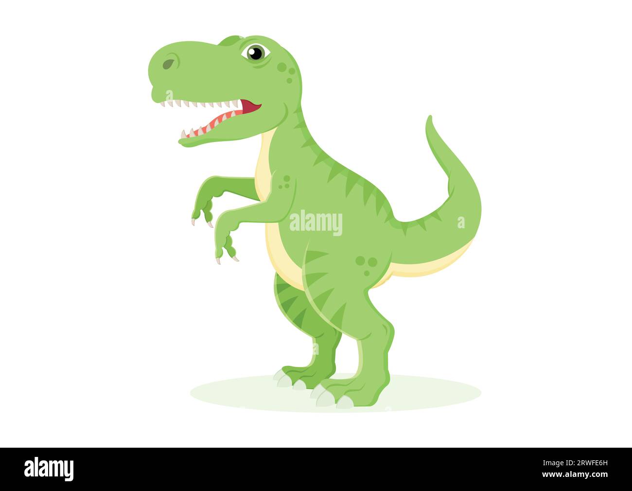 T-rex Dinosaur Cartoon Illustration vectorielle de personnage Illustration de Vecteur