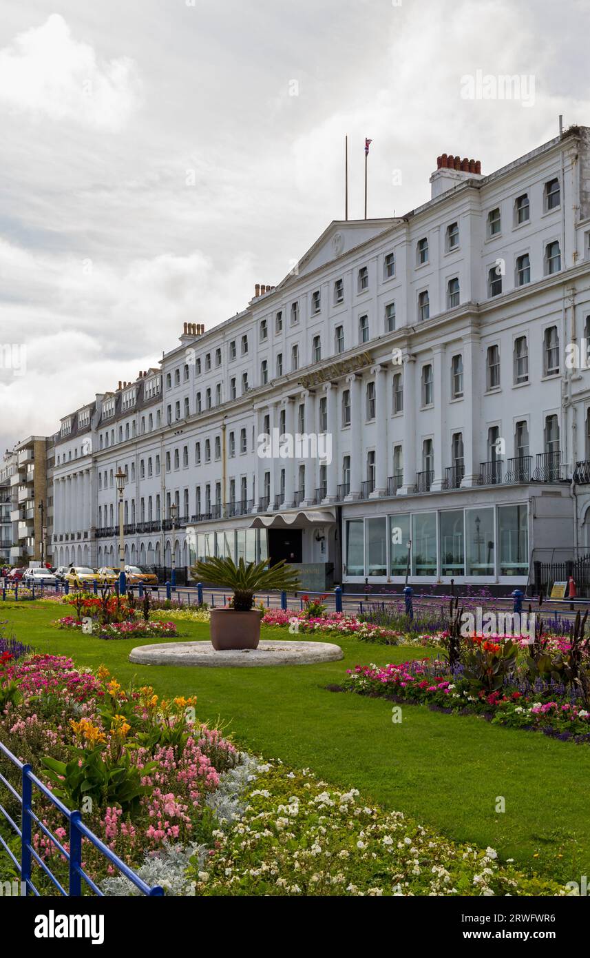 Burlington Hotel à Eastbourne, East Sussex, Royaume-Uni en septembre Banque D'Images