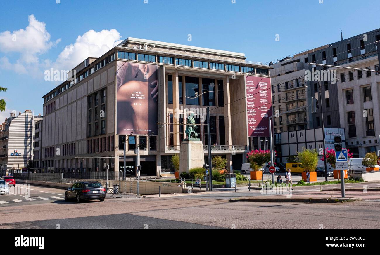 Rouen Normandie France - l'Opéra Rouen est la capitale de la Normandie, Banque D'Images