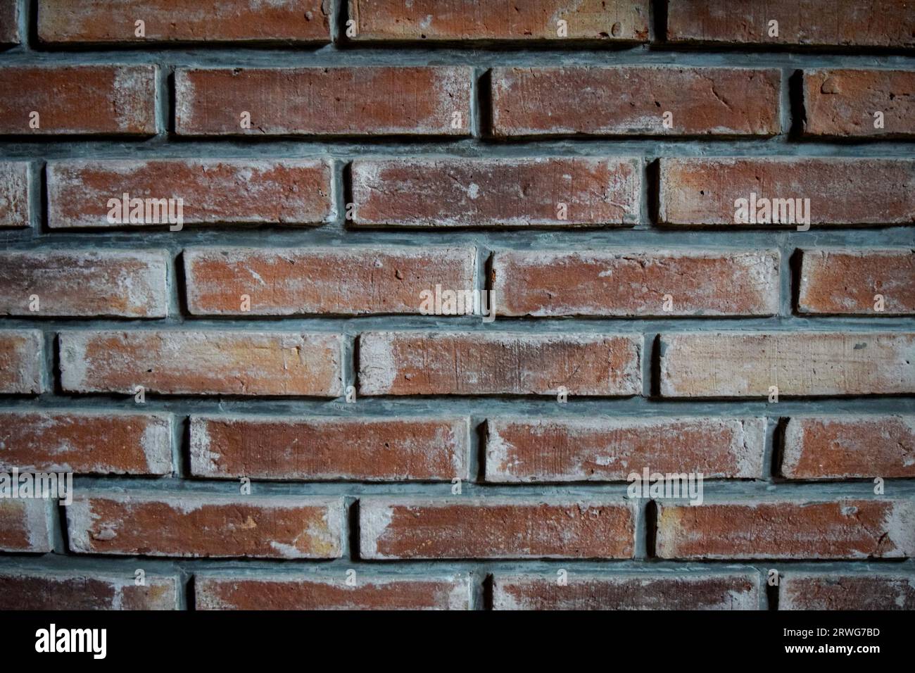Gros plan d'un mur de briques apparentes Banque D'Images