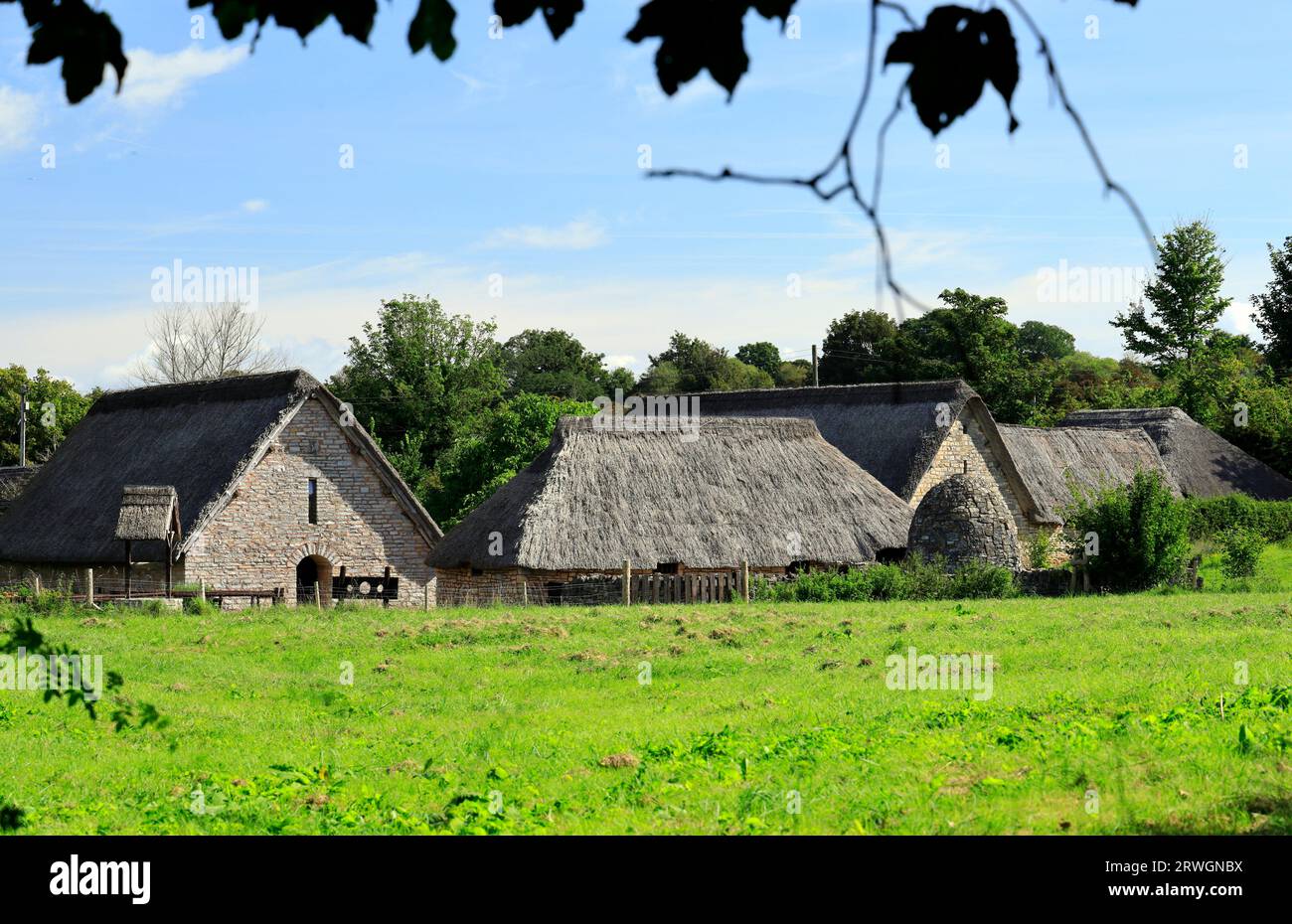 Cosmeston Cosmeston Medieval Village, lacs et Country Park, Penarth, Vale of Glamorgan, Pays de Galles, Royaume-Uni. Banque D'Images