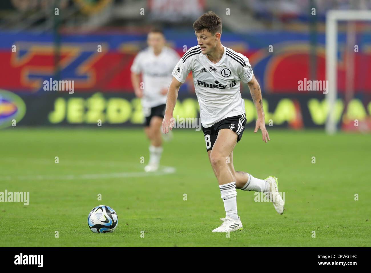 Gliwice, Pologne. 16 septembre 2023. Marc Gual de Legia Warszawa vu en action lors du match de football polonais PKO Ekstraklasa League 2023/2024 entre Piast Gliwice et Legia Warszawa au stade Muncipal de Gliwice. Score final ; Piast Gliwice 1:1 Legia Warszawa. (Photo Grzegorz Wajda/SOPA Images/Sipa USA) crédit : SIPA USA/Alamy Live News Banque D'Images