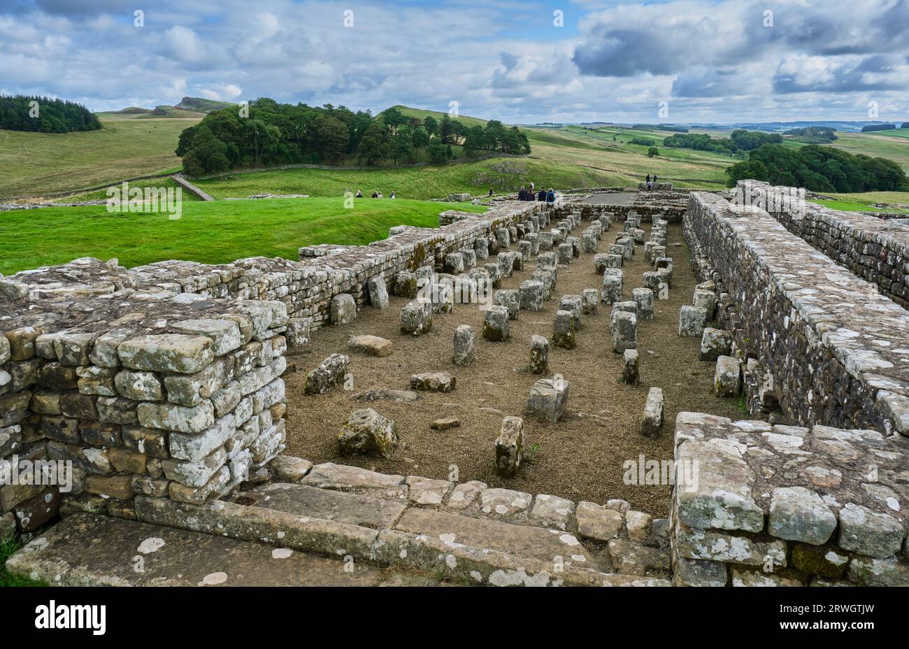 Housesteads (Vercovicivm) fort romain, Housesteads, Northumberland Banque D'Images