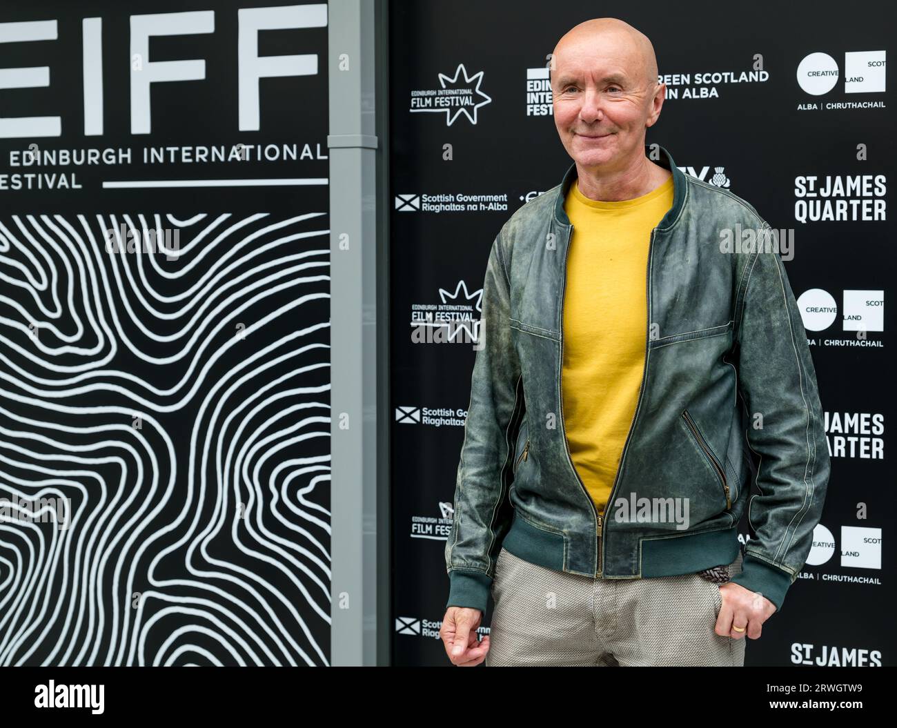 Auteur irvine Welsh au cinéma Everyman, Edinburgh International film Festival, Ecosse, Royaume-Uni Banque D'Images