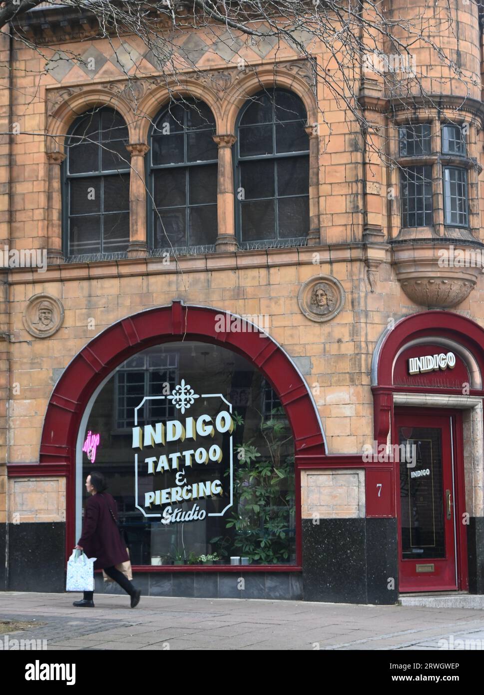 salon de tatouage indigo, norwich Banque D'Images