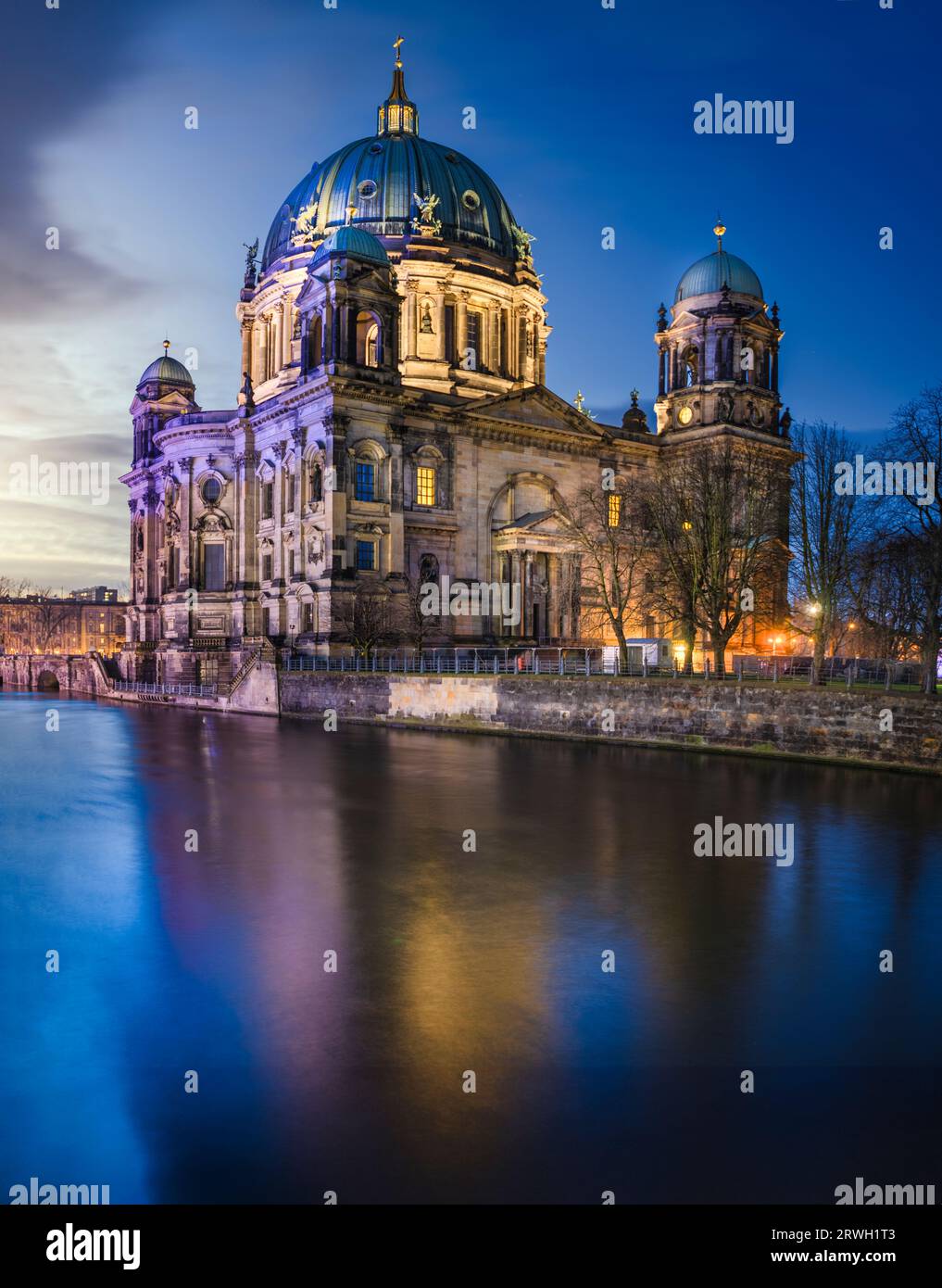 Cathédrale de Berlin à l'aube, Allemagne Banque D'Images