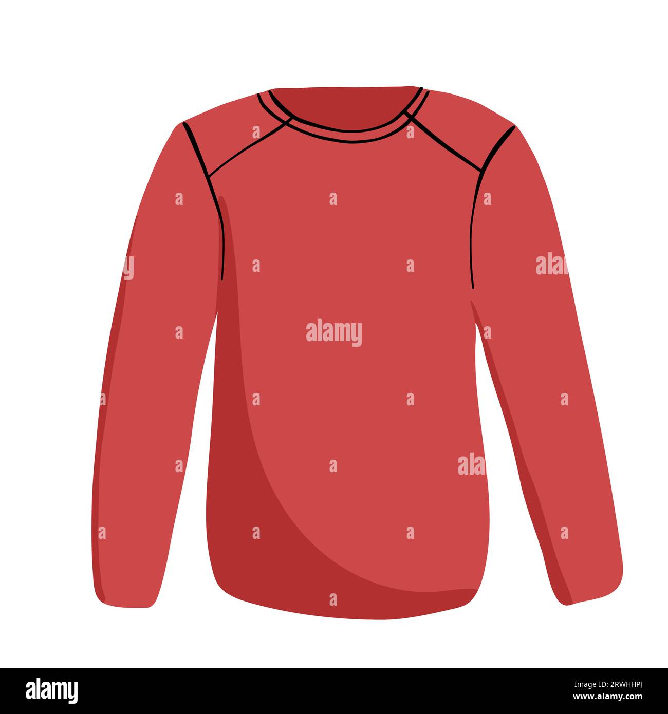 PULL DÉCONTRACTÉ POUR HOMMES ET GARÇONS Illustration de Vecteur