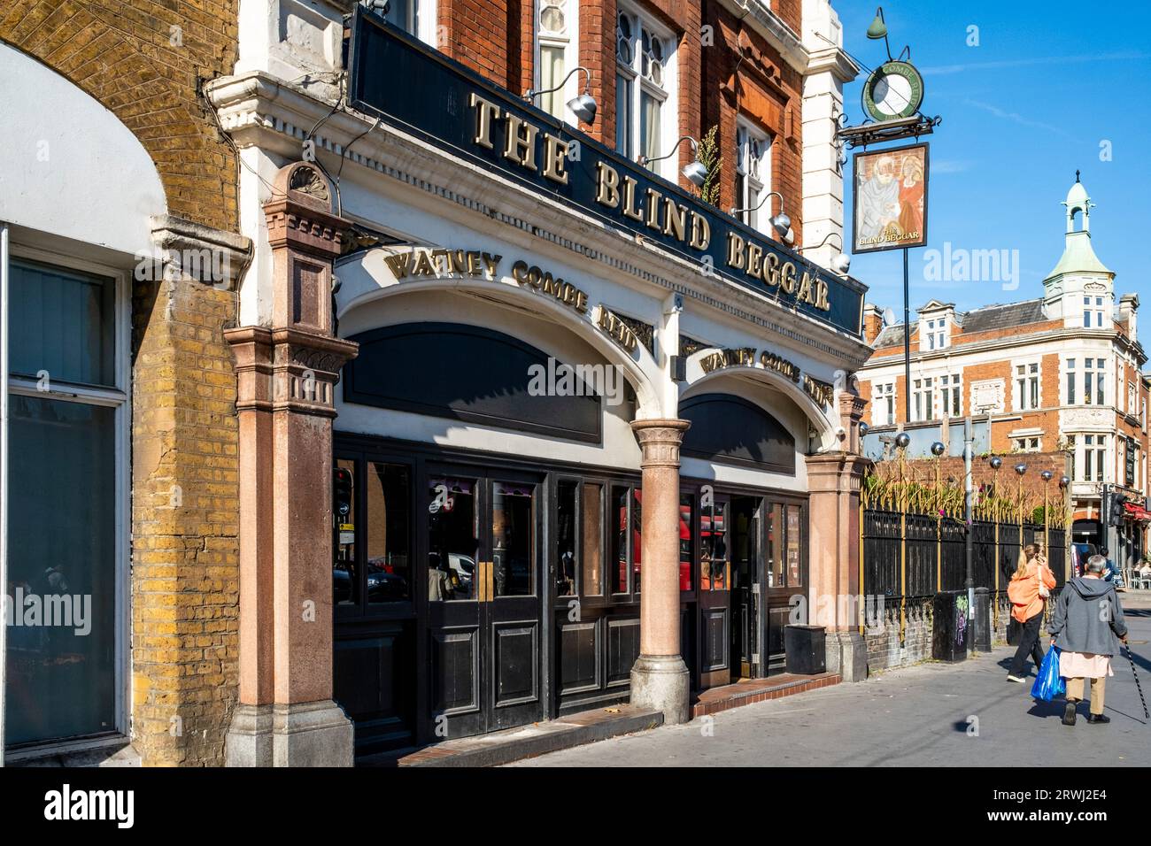 The Blind Beggar Pub, Whitechapel, Londres, Royaume-Uni. Banque D'Images