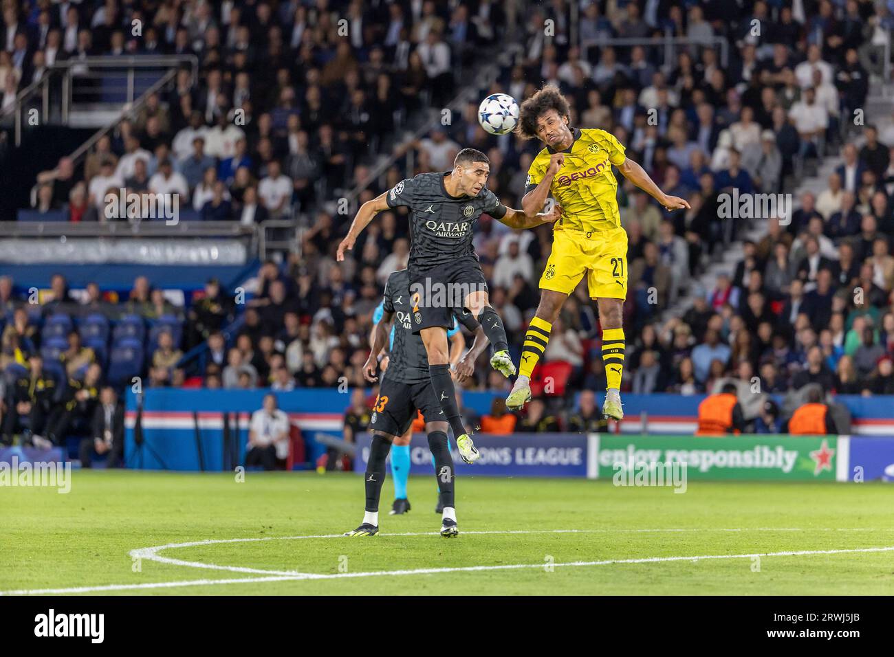 (C) Denis TRASFI / MAXPPP - à Boulogne-Billancourt au Parc des Princes le 19-09-2023 - UEFA Ligue des champions, Champion's League, Paris Saint Germai Banque D'Images