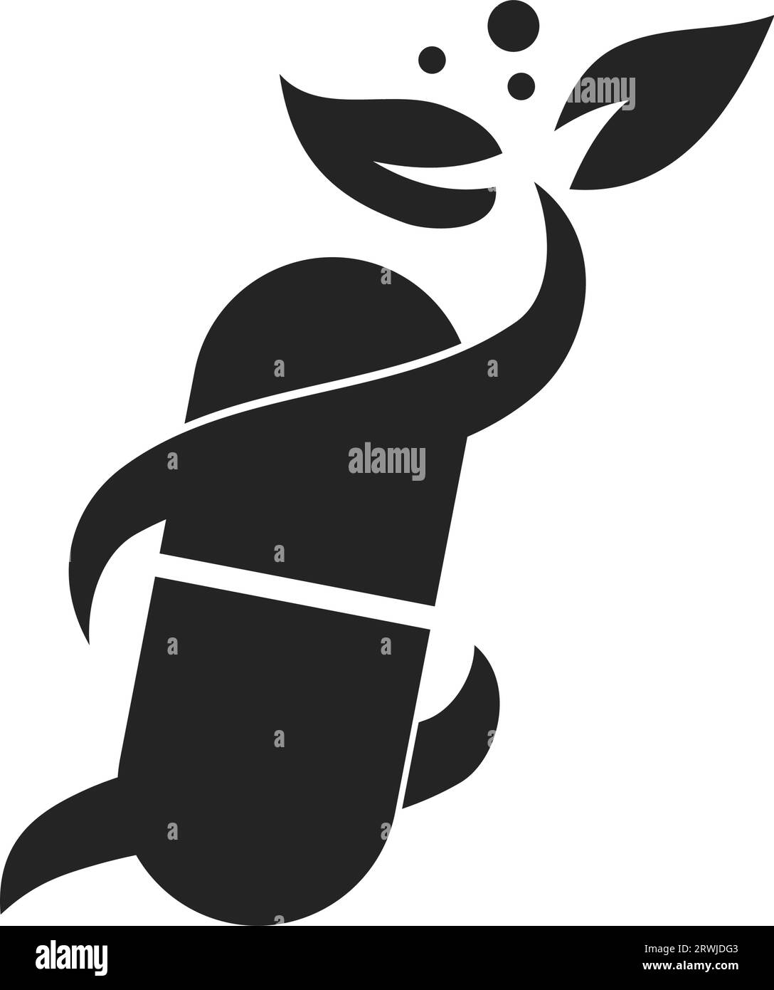 Modèle de logo de pharmacie isolé. Identité de marque. Icône graphique vectoriel abstrait Illustration de Vecteur