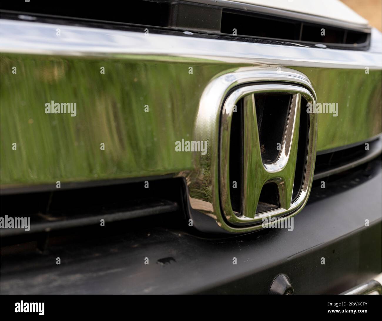 Logo des véhicules Honda : Swat, Pakistan - 02 août 2023. Banque D'Images Logo des véhicules Honda : Swat, Pakistan - 02 août 2023. Banque D'Images