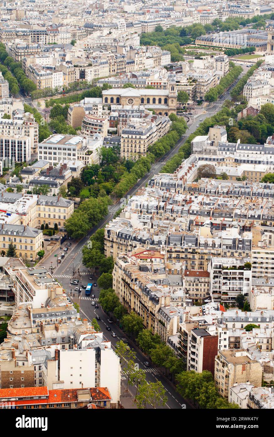 Une rue à Paris, France Banque D'Images