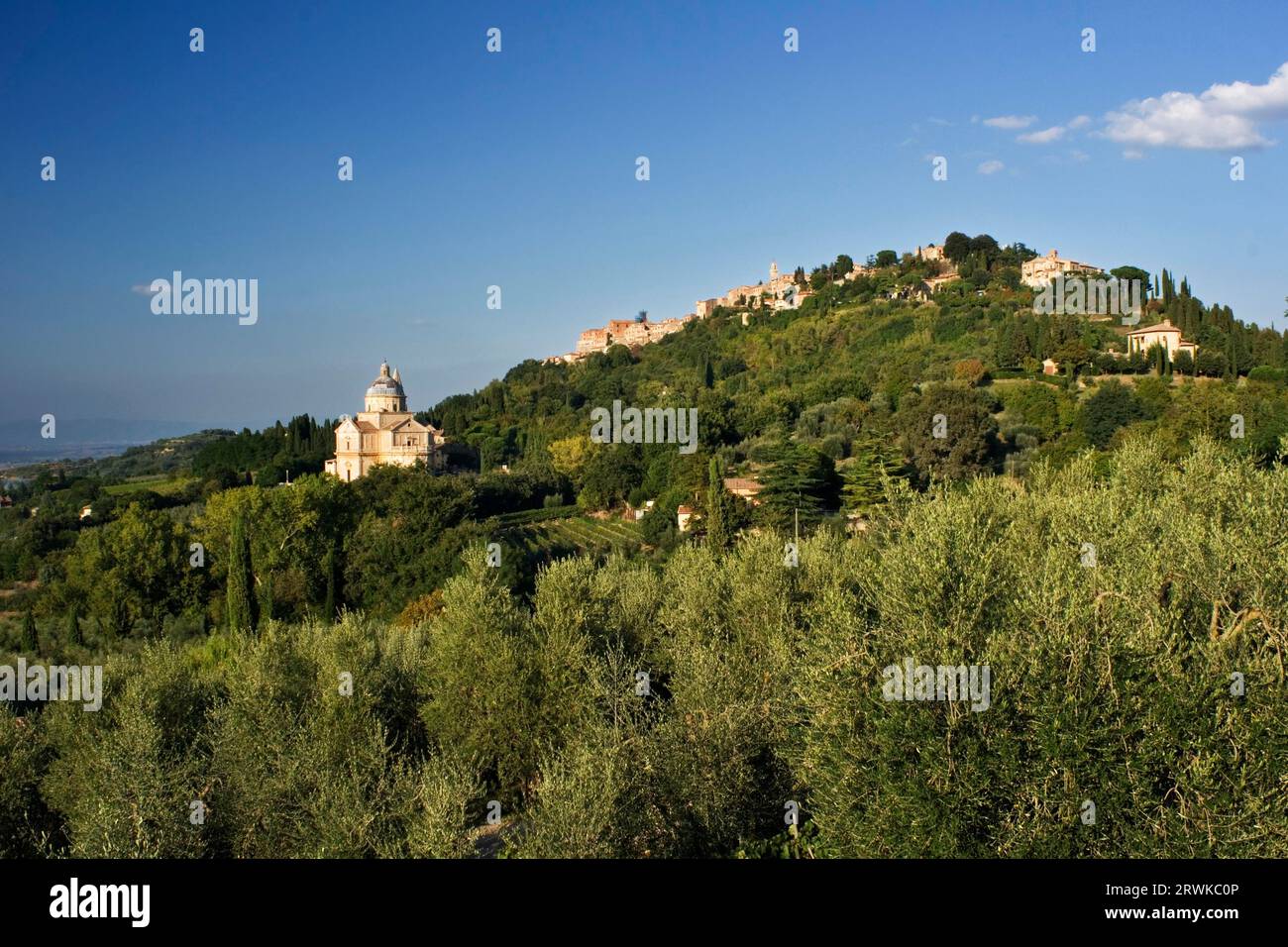 Madonna di San Biagio en dessous de Montepulciano Banque D'Images