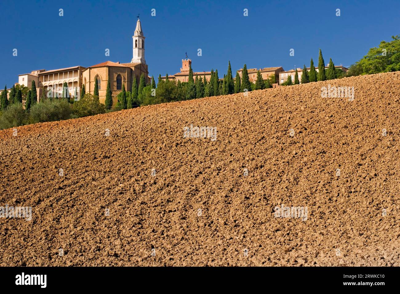 La ville idéale de la Renaissance, Pienza Banque D'Images