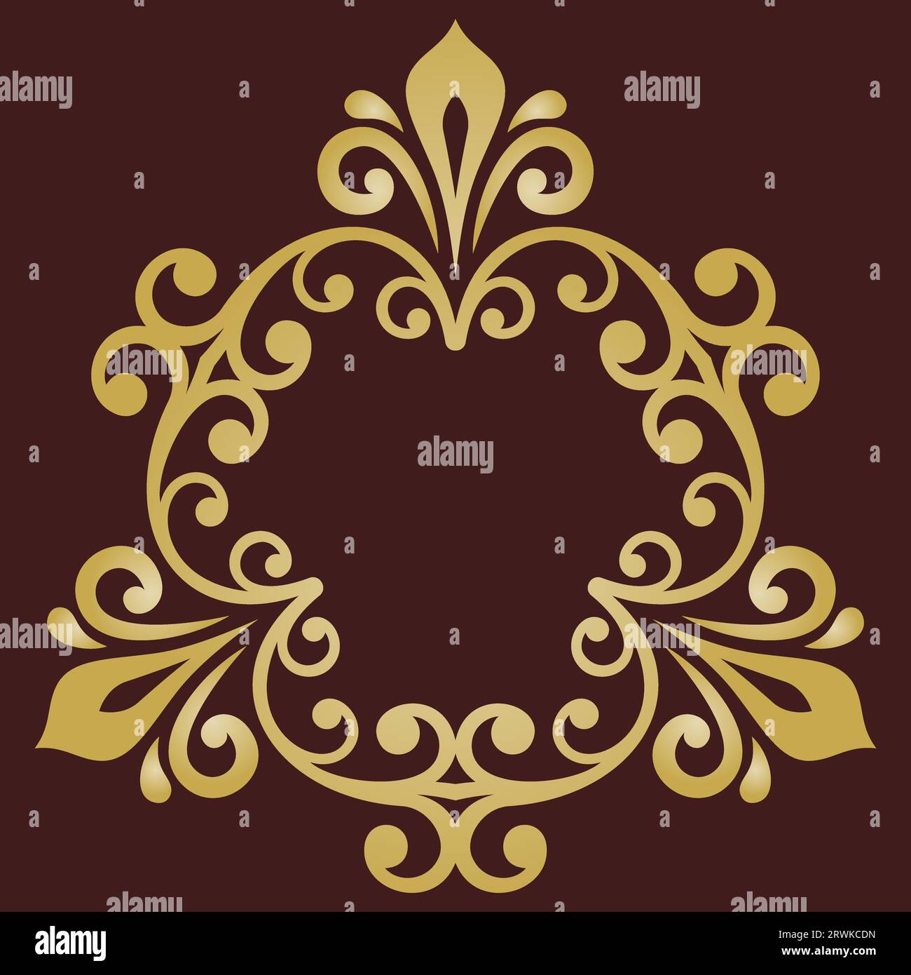 Décoration élégante vintage à motif vectoriel dans un style classique.Décoration traditionnelle abstraite avec éléments orientaux.Motif vintage classique Illustration de Vecteur