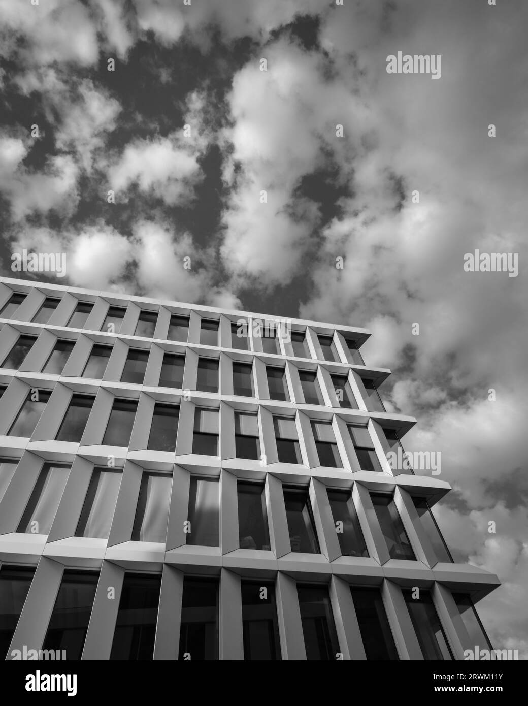 Architecture moderne au Business Garden à Varsovie, Pologne Banque D'Images