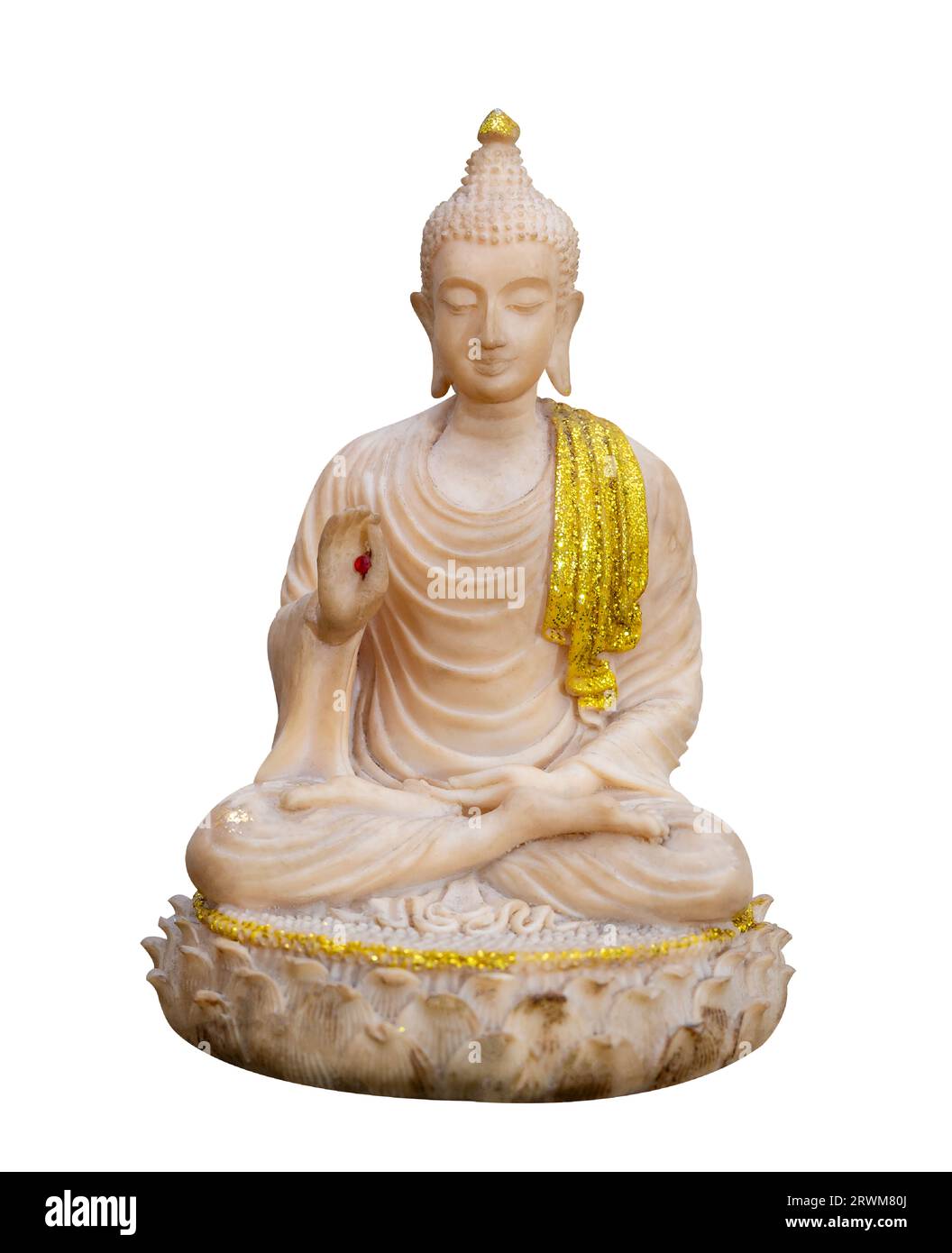 Image de Bouddha sur fond blanc isoler Banque D'Images