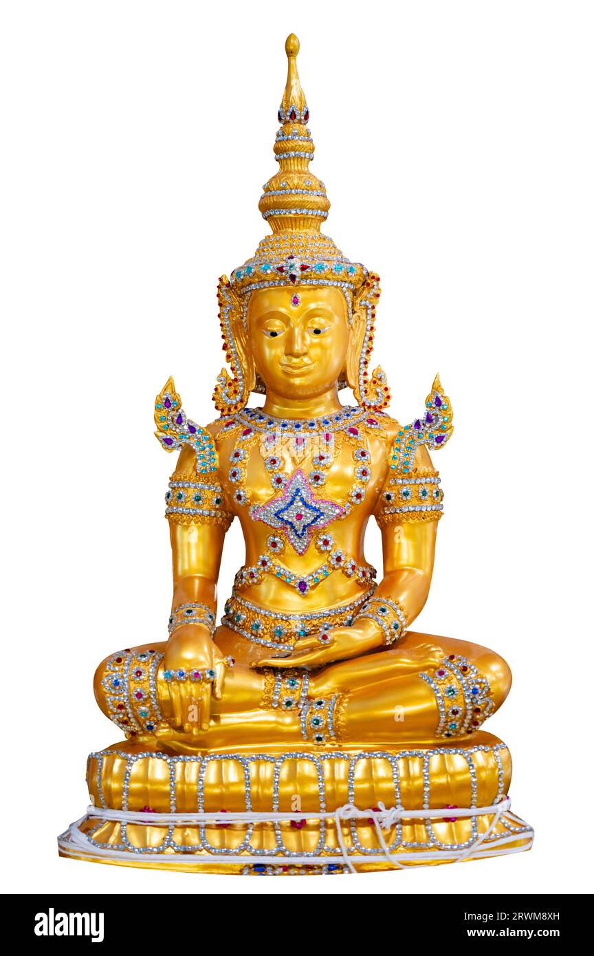 Image de Bouddha sur fond blanc isoler Banque D'Images