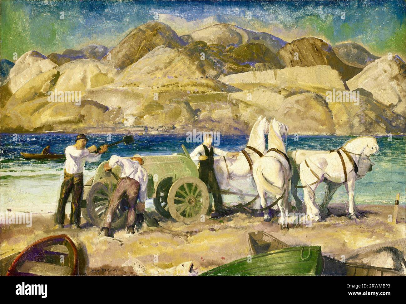 George Wesley Bellows - le chariot de sable - 1917 Banque D'Images