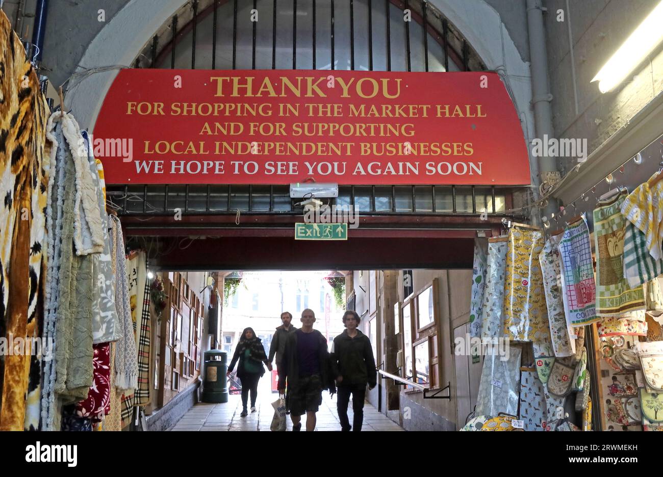 Entrée de la mairie de Durham, Durham Market Hall, Market place, Durham, DH1 3NJ Banque D'Images