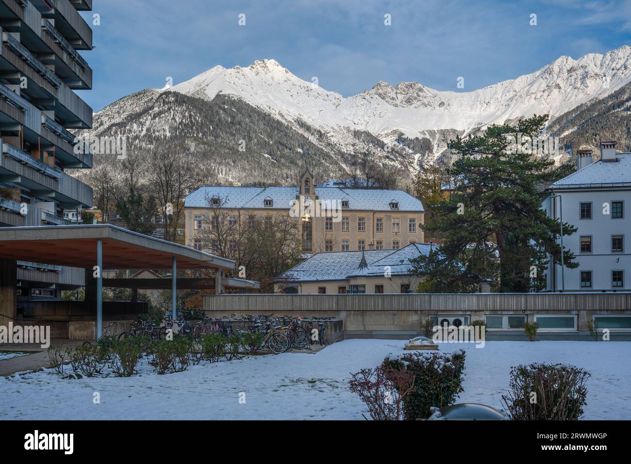 École primaire Mariahilf - Innsbruck, Autriche Banque D'Images