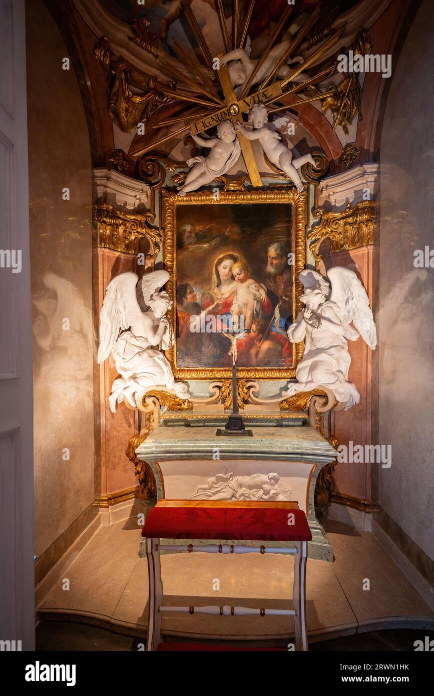 Chapel Altar - salles d'État de la partie Residenz des musées DomQuartier - Salzbourg, Autriche Banque D'Images