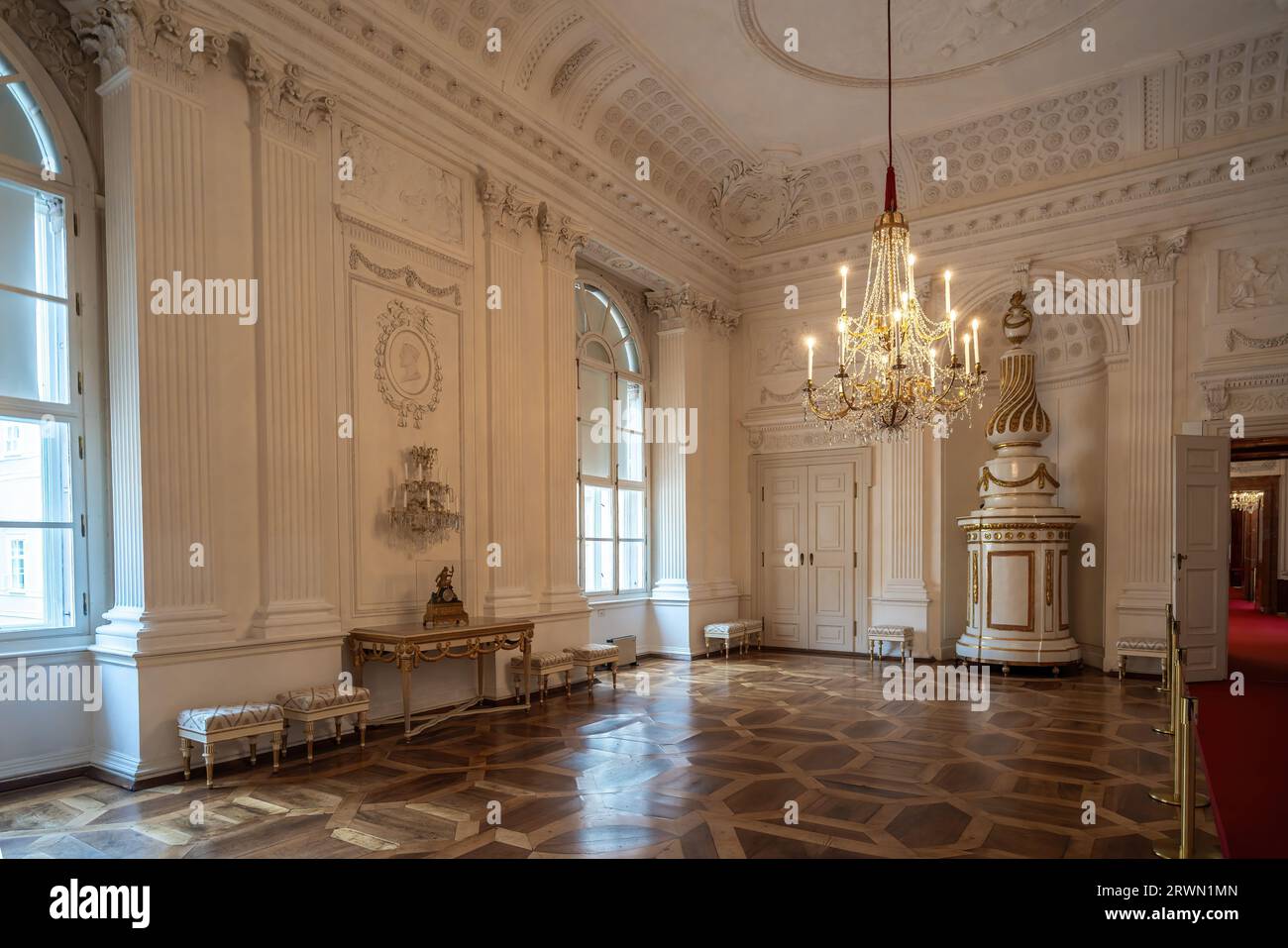 White Hall - salles d'État de la partie Residenz des musées DomQuartier - Salzbourg, Autriche Banque D'Images