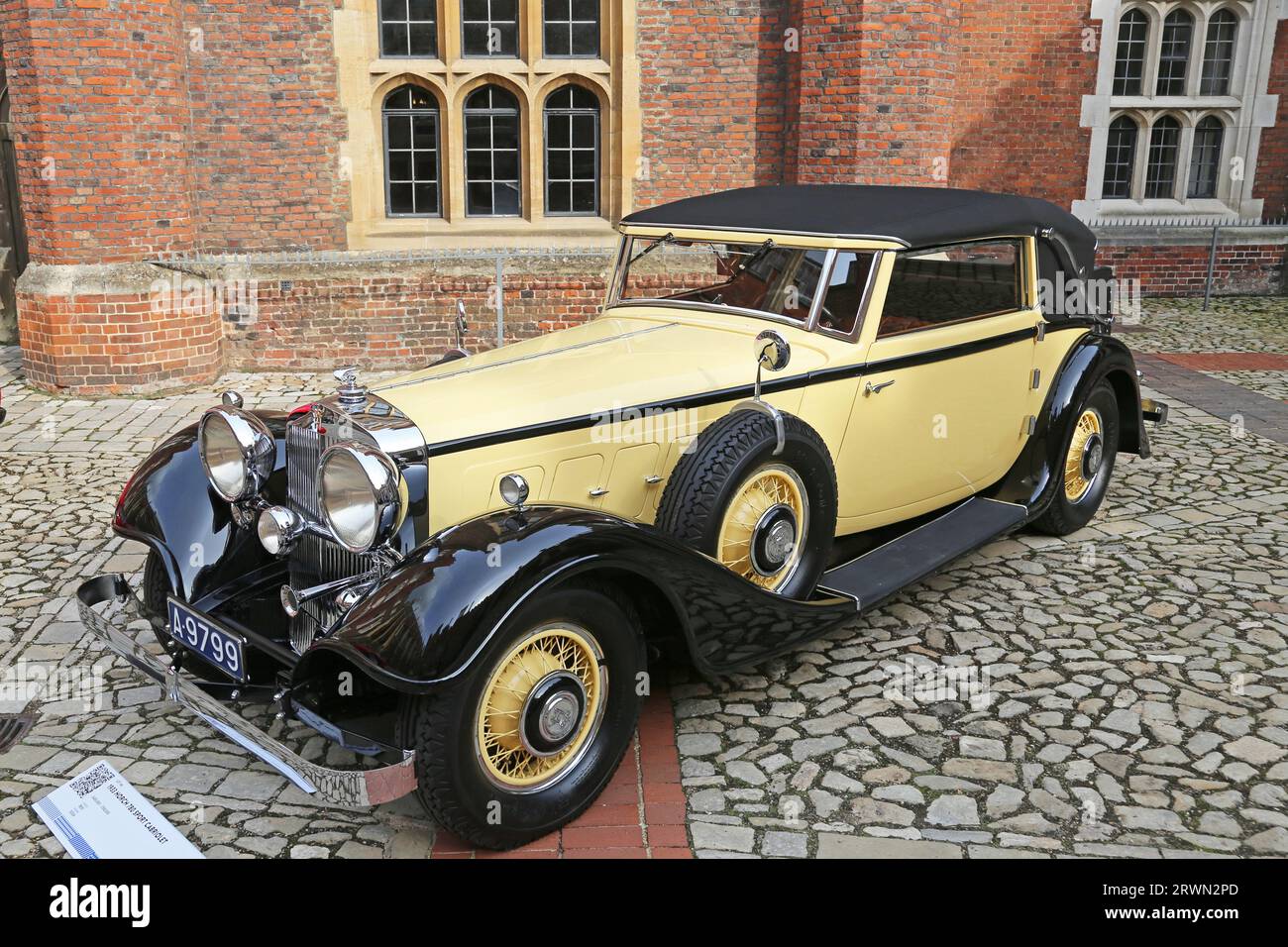 Horch 780 Sport Cabriolet (1933), Gooding Classic car Auction, Hampton court Palace, Londres, Royaume-Uni, Europe Banque D'Images