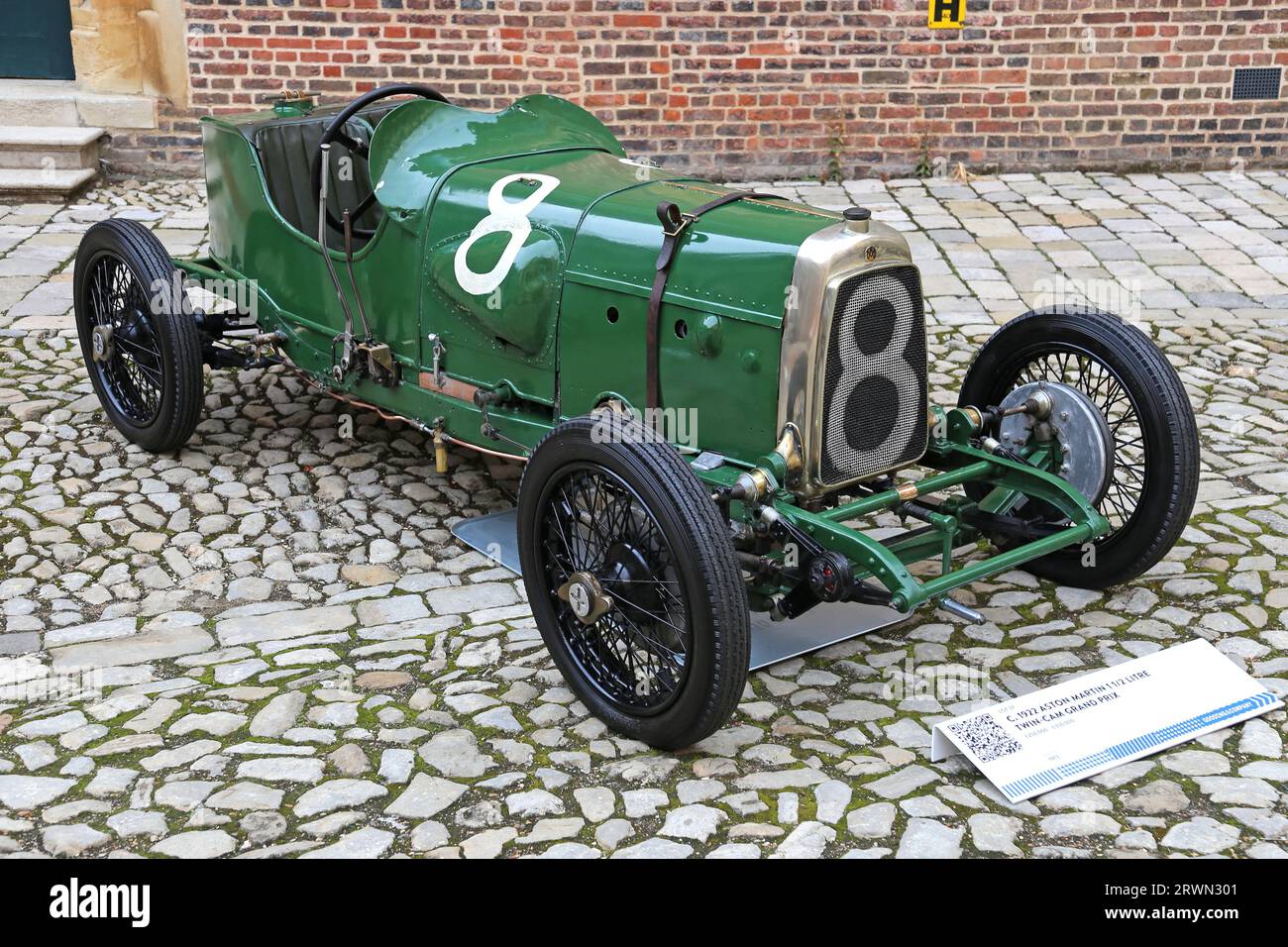 Aston Martin 1,5 litres Grand Prix 'Strasbourgs' (1922), Gooding Classic car Auction, Hampton court Palace, Londres, Royaume-Uni, Europe Banque D'Images