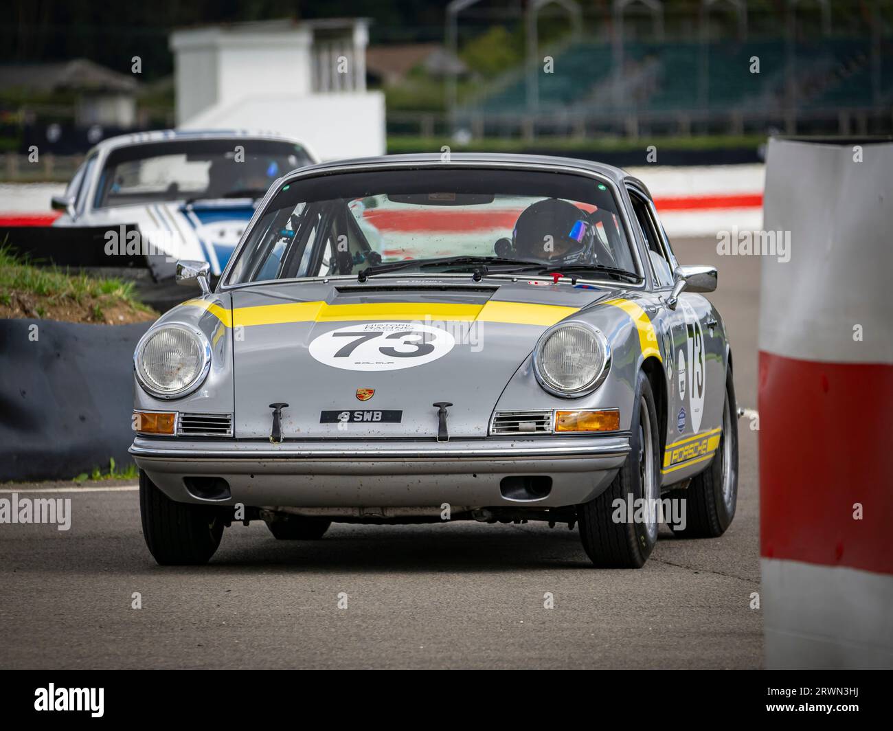 Porsche 911 essais de voitures classiques sur le circuit de course automobile Goodwood, West Sussex UK 2023 Banque D'Images