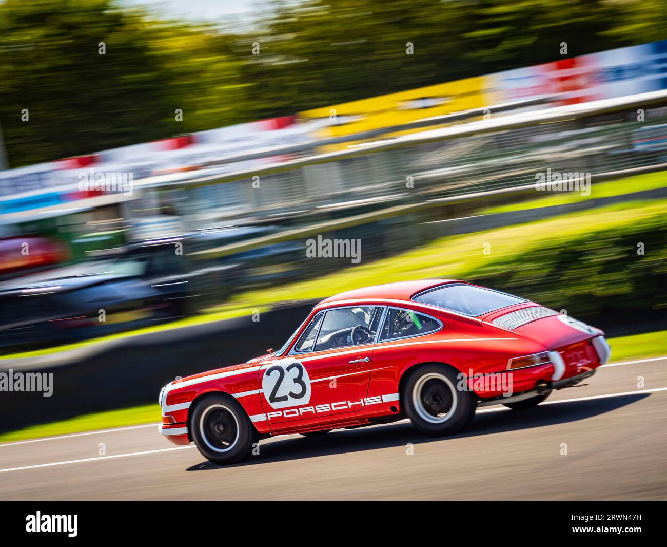 Porsche 911 essais de voitures classiques sur le circuit de course automobile Goodwood, West Sussex UK 2023 Banque D'Images