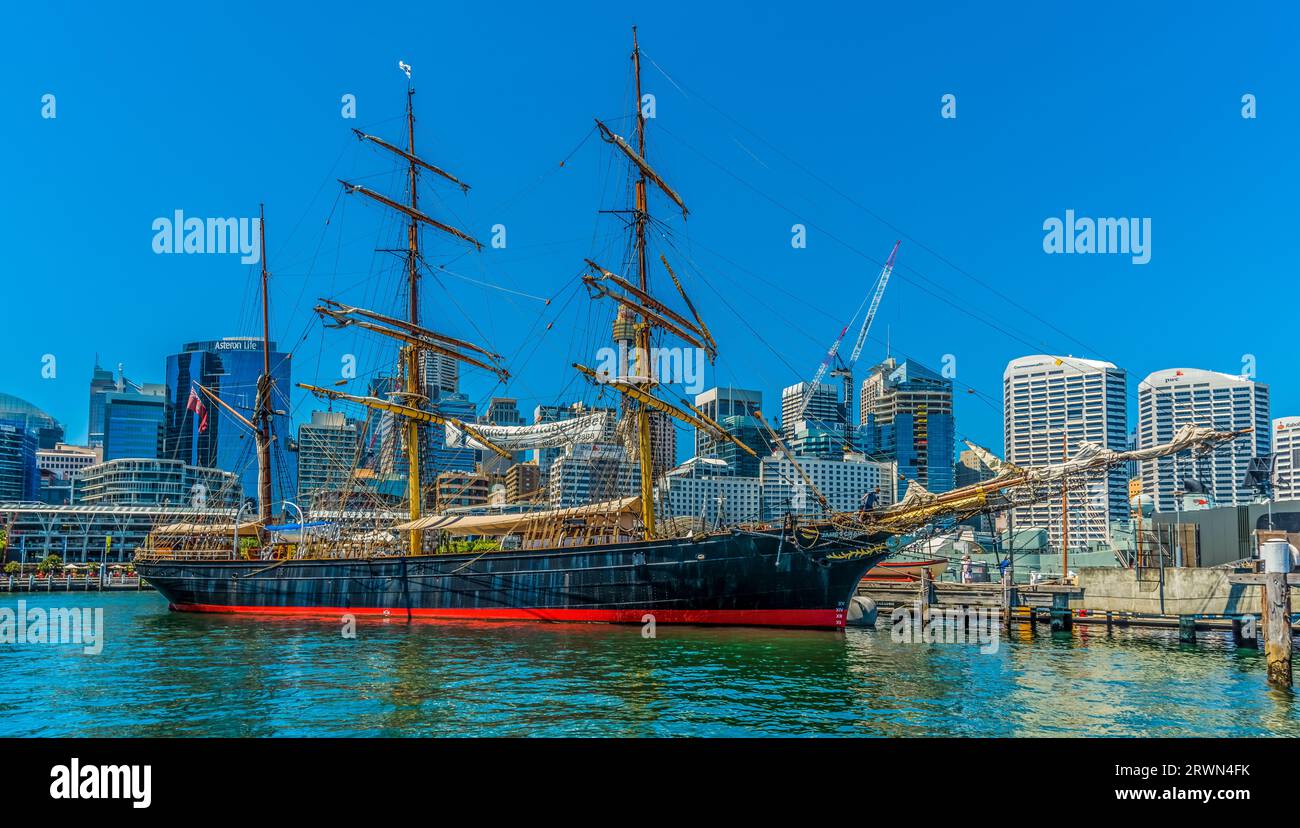 Voilier, port de Sydney, Australie Banque D'Images