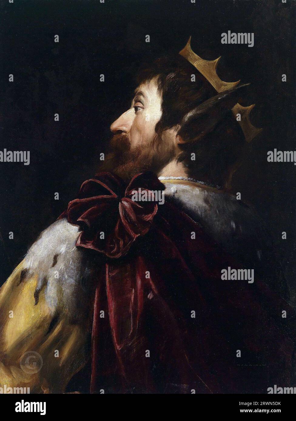Le roi Midas Andrea Vaccaro (1604-1670) Banque D'Images
