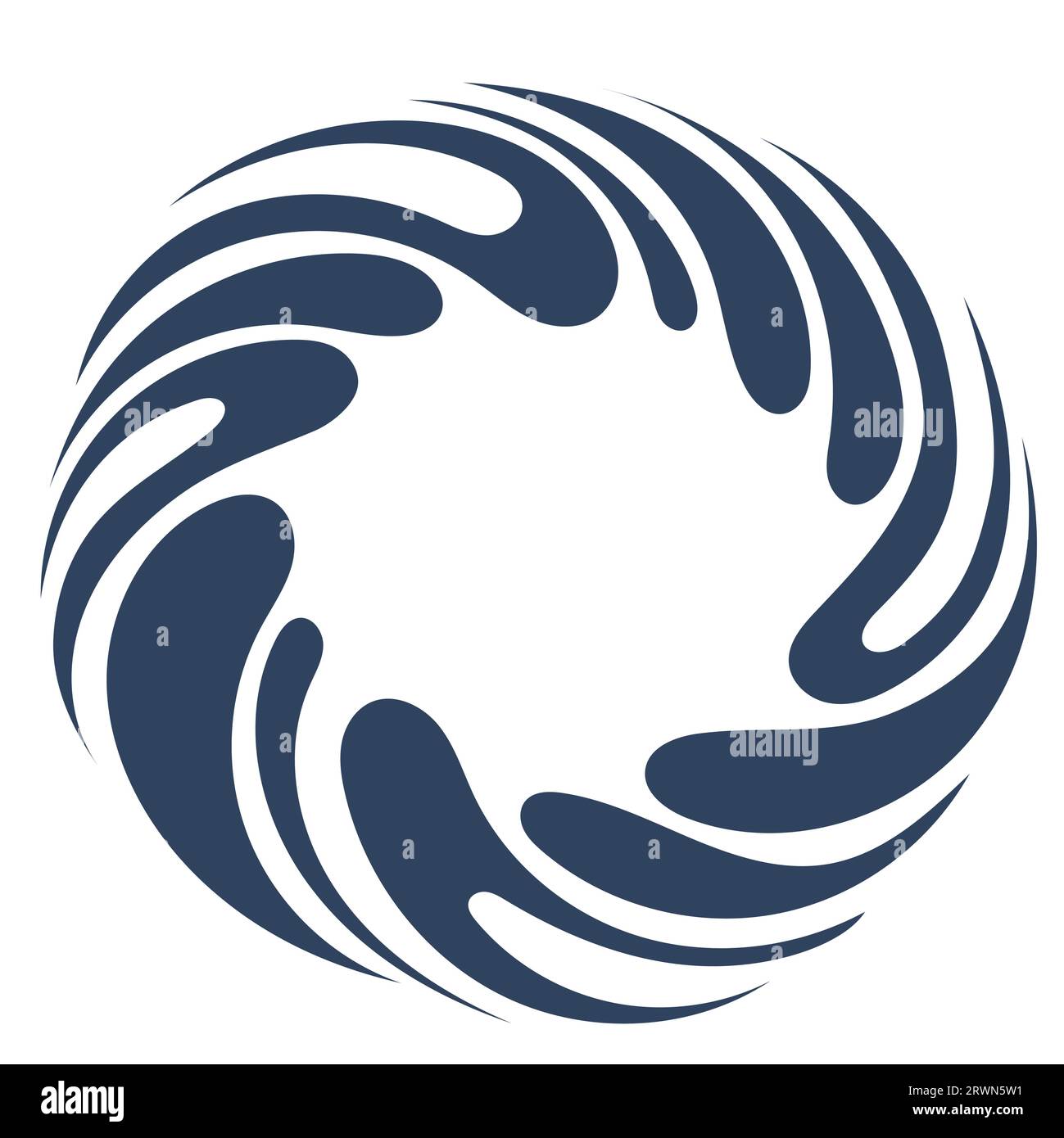 Motif abstrait Water Wave logo Illustration de Vecteur