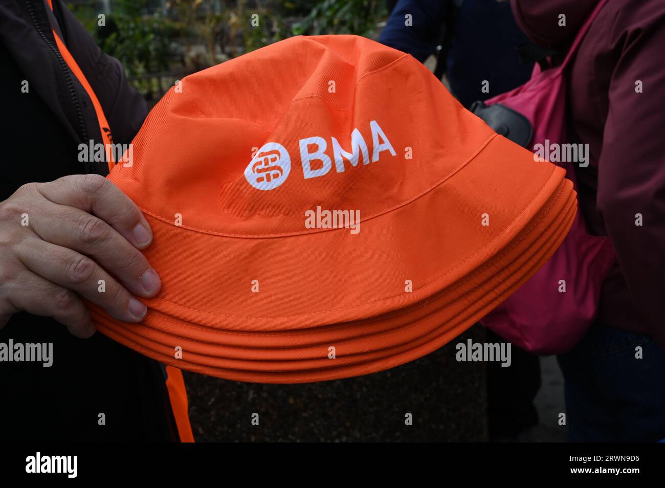 Grève des consultants et des médecins. Le 20 septembre 2023, des consultants du NHS et des médecins juniors piquent l’hôpital St Thomas, Westminster, Londres Banque D'Images