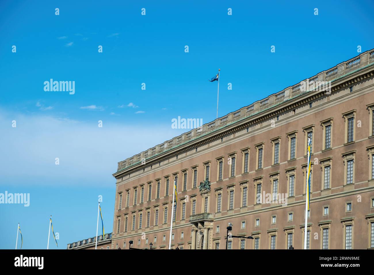 Palais de Stockholm ou Palais Royal à Gamla Stan Suède. Point de repère suédois, Stockholms slott ou Kungliga slotter à la vieille ville. Vue supérieure Banque D'Images